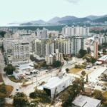 imagem aérea do bairro trindade em florianópolis