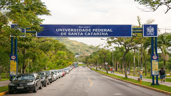 imagem do portal da UFSC identificando a principal entrada