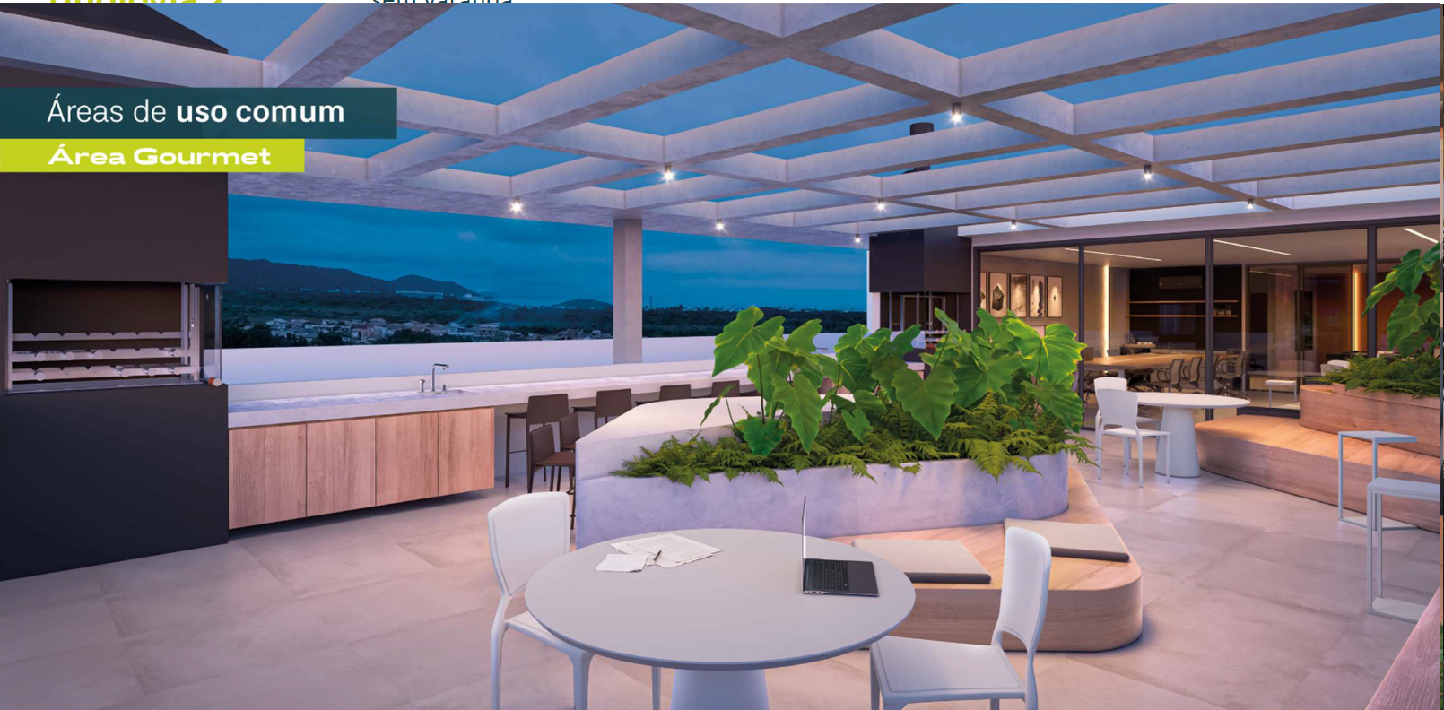 Área gourmet descoberta