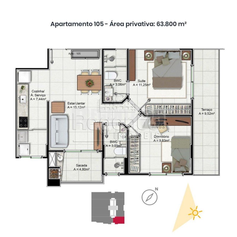 Apartamento 2 quartos no Trindade em Florianópolis - Foto 35