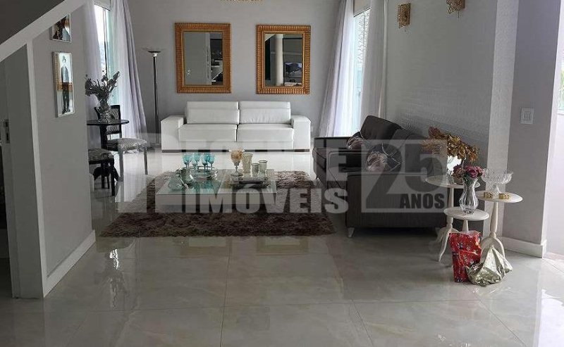 sala de estar - Casa 3 quartos no Pantanal em Florianópolis