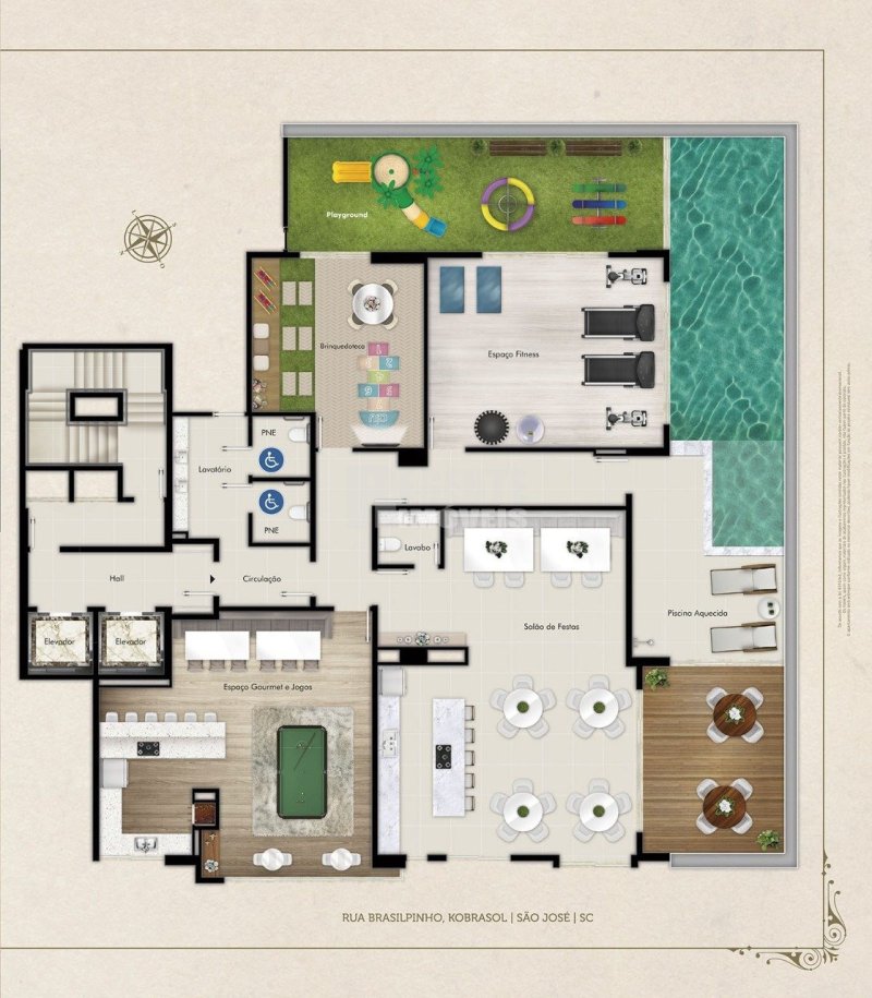 Apartamento 3 quartos no Kobrasol em São José - Foto 9