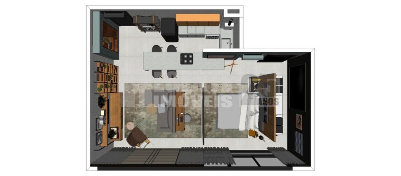 FOTOS ILUSTRATIVAS! - Studio 1 quartos no Coqueiros em Florianópolis