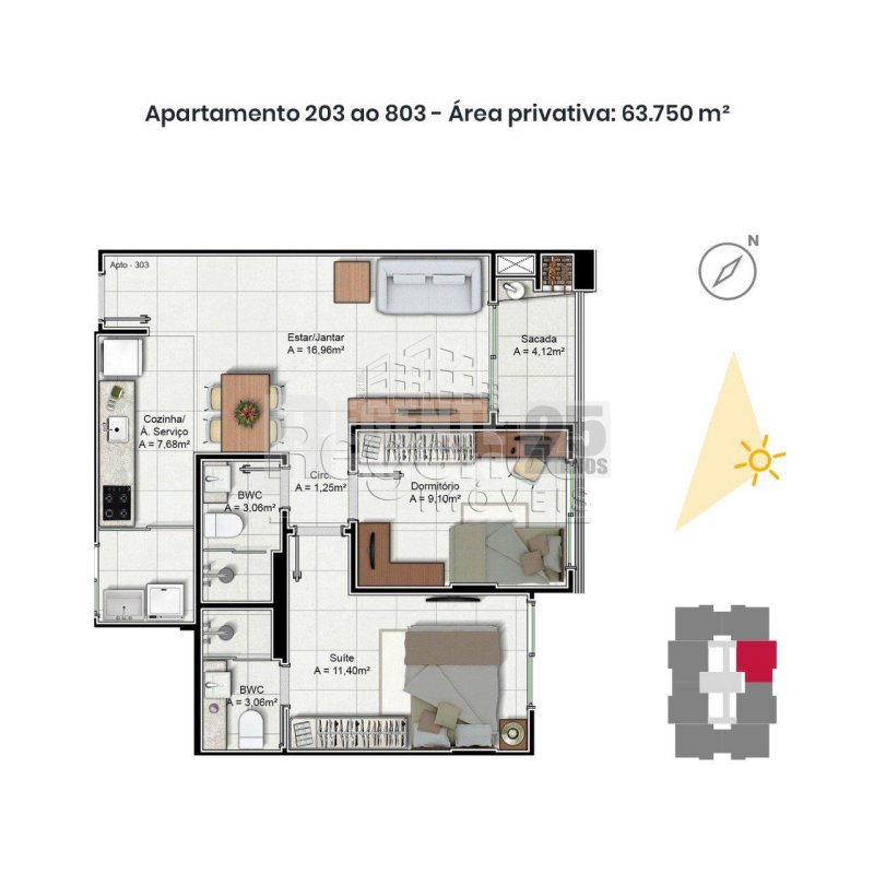 Apartamento 2 quartos no Trindade em Florianópolis - Foto 39