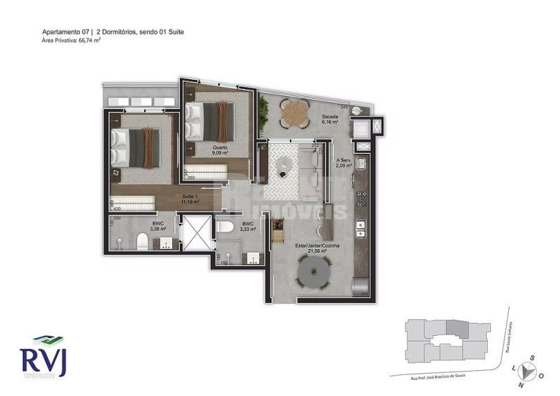 Apartamento 2 quartos no Trindade em Florianópolis - Foto 12