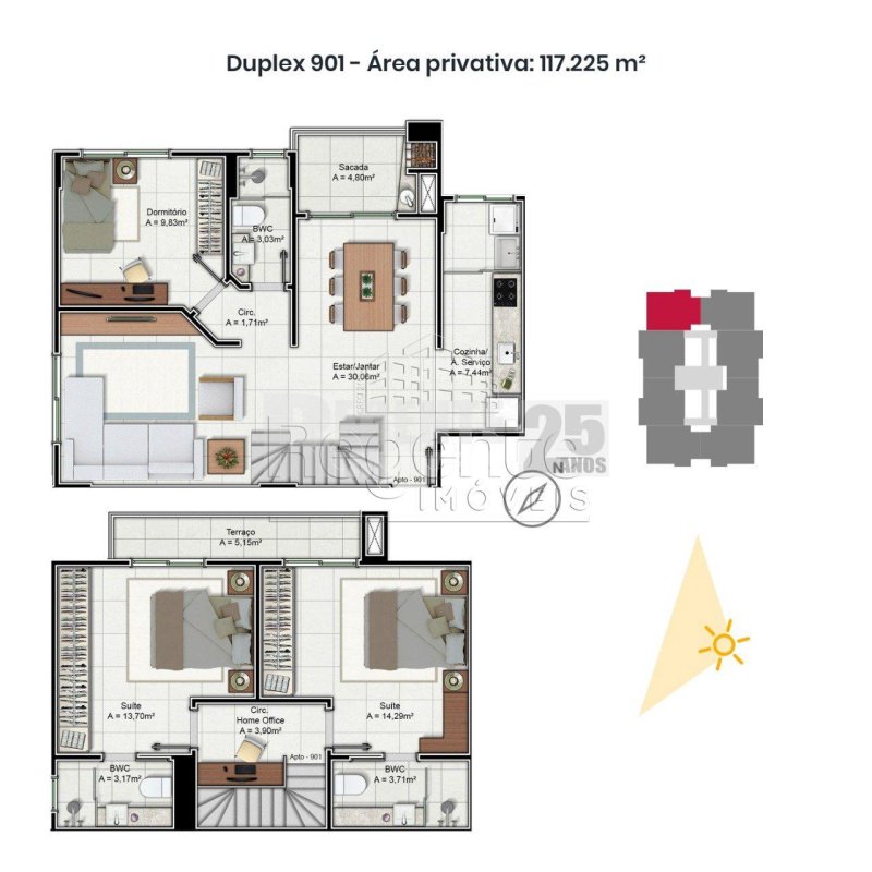 Apartamento 2 quartos no Trindade em Florianópolis - Foto 43