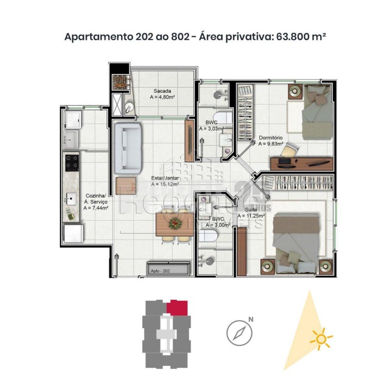 Apartamento 2 quartos no Trindade em Florianópolis - Foto 38