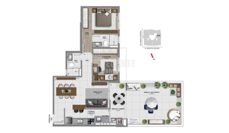 Apartamento 2 quartos no Estreito em Florianópolis - Foto 6