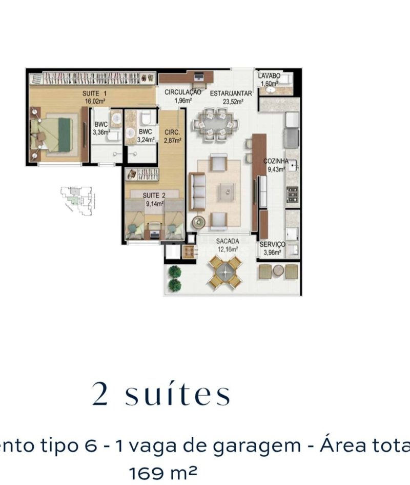 Apartamento 2 quartos no Beira Mar em Florianópolis - Foto 31