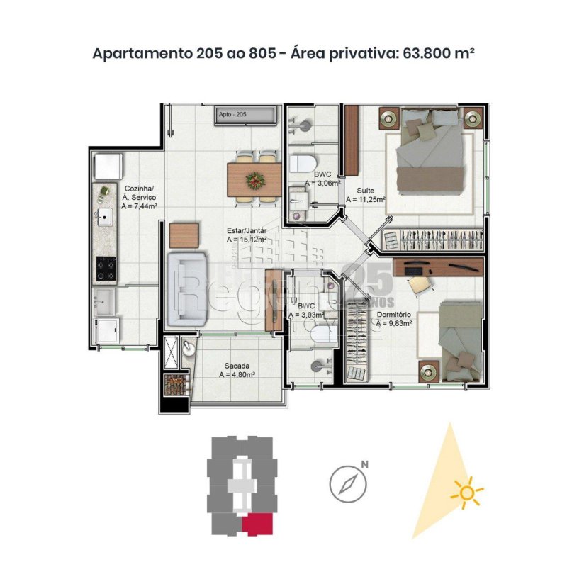 Apartamento 2 quartos no Trindade em Florianópolis - Foto 41