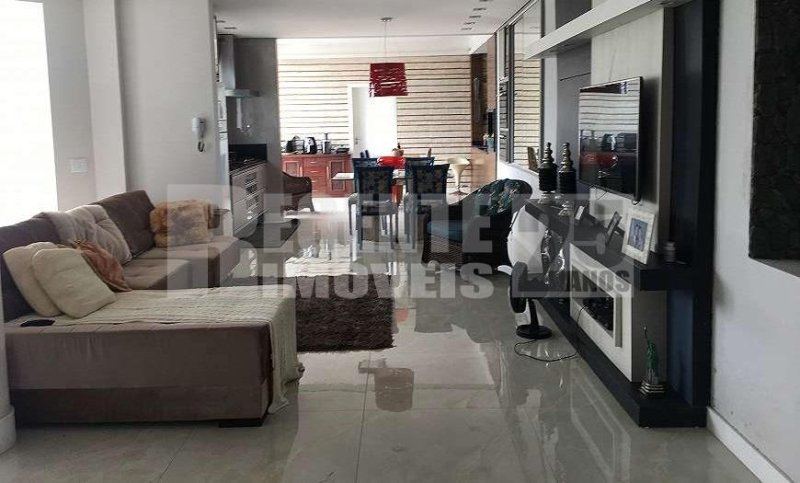 sala de estar - Casa 3 quartos no Pantanal em Florianópolis