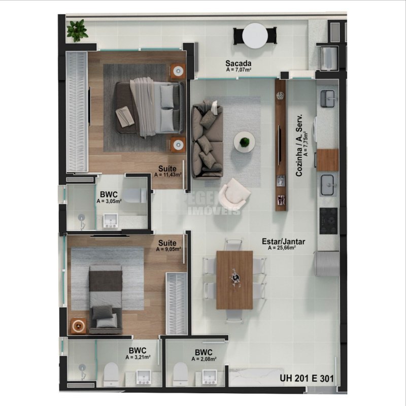 Apartamento 2 quartos no João Paulo em Florianópolis - Foto 3