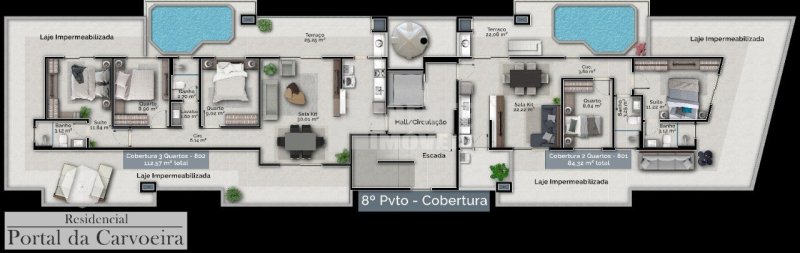 Apartamento 2 quartos no Carvoeira em Florianópolis - Foto 4